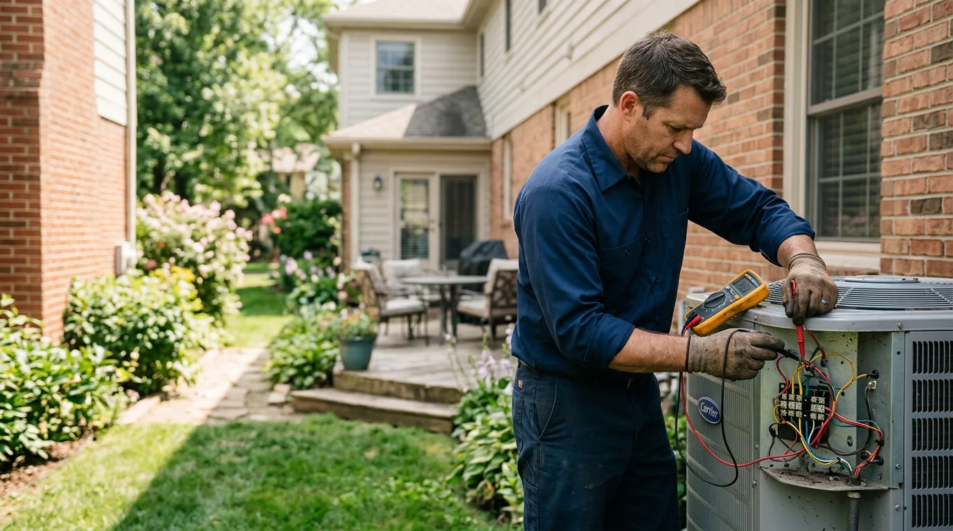 HVAC technician working near Charlotte, AR